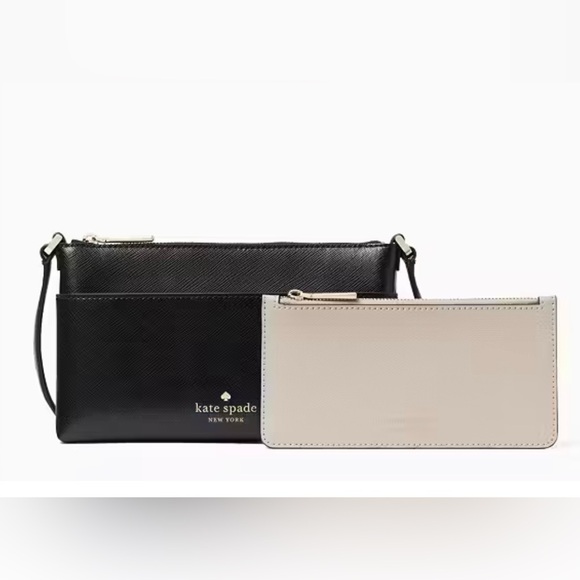 KATE SPADE Sadie Saffiano Leather Top Zip Crossbody Set - Picture 3 of 13